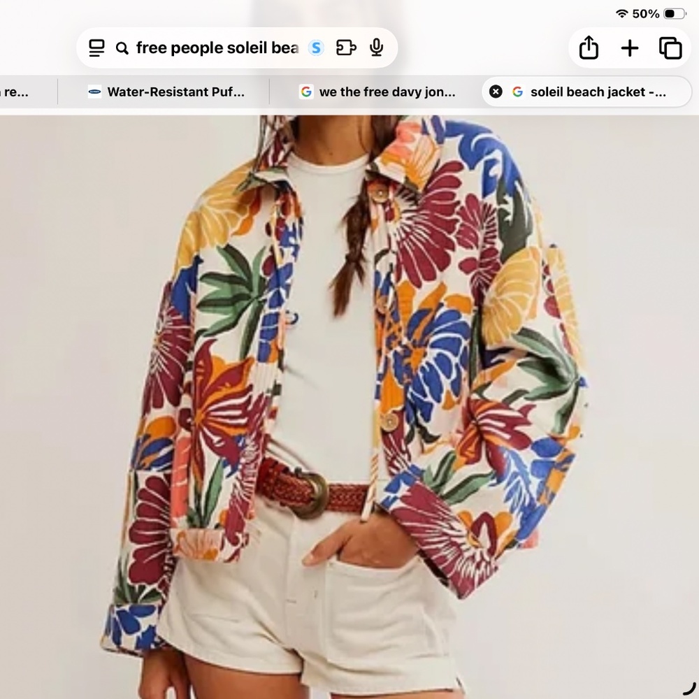 Free People Soleil Beach Jacket. Large.  NWT
